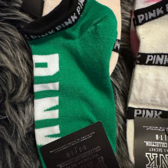 18 PINK Victoria's Secret Vibrant Ankle Socks Collection - Picture 2 of 4